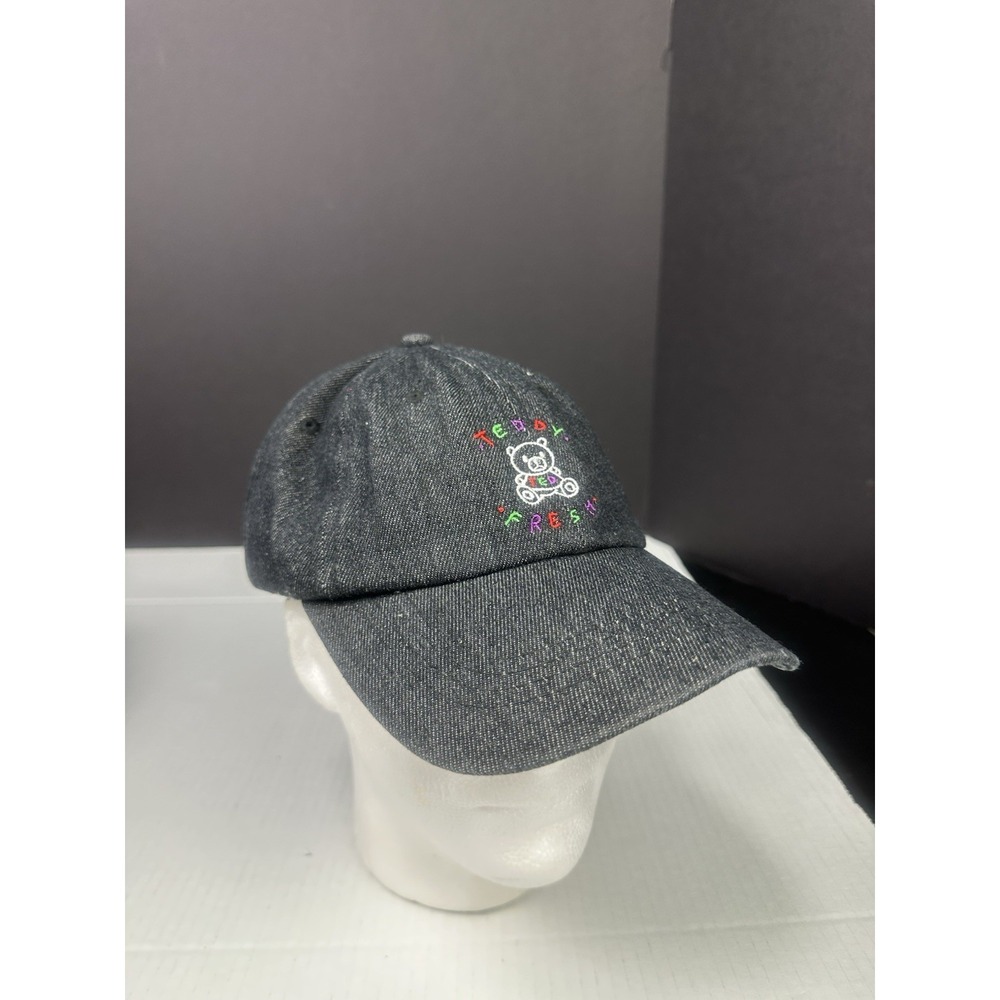 Teddy Fresh Denim Strapback Adjustable Hat Cap Cotton Casual Dad Men Women Black